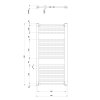 DIRECT otopné těleso s bočním připojením 600x960 mm, bílá