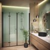 DEANTE - Kerria plus černá - Sprchová stěna / walk - in, systém Kerria Plus, 80 cm KTS_N38P