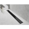 MEXEN/S - Flat MGB odtokový žlab 80 cm černá sklo 1026080-15