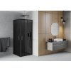 MEXEN - Rio sprchový kout čtverec 90 x 90, grafit, černá  860-090-090-70-40