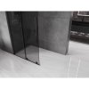 MEXEN/S - Velar L Sprchová zástěna posuvná Walk-in 110 x 200 cm, grafit 8 mm, černá 871-110-003-43-70