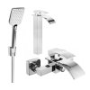 MEXEN/S - Aries R62 Set umyvadlové a vanové baterie s příslušenstvím, chrom 744813R62-00