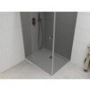 MEXEN/S - Roma sprchový kout 100x90, grafit, chrom + bílá vanička se sifonem 854-100-090-01-40-4010