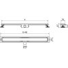 MEXEN/S - Flat M15 odtokový žlab 70 cm nerez 1024070-15