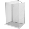 MEXEN/S - Kioto Sprchová zástěna WALK-IN 100 x 90 cm, transparent, grafit kartáčovaná 800-100-212-66-00-090