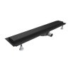 OMNIRES - LOWFIX lineární sprchový odtok s pevnou mřížkou, 70 cm černá /BLH/ LOWFIX70GBL