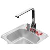 DEANTE - Techno nerez dekor - Nerezový dřez, 2 - bowl s odkapávačem ZEU_3210