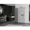MEXEN/S - Kioto Sprchová zástěna WALK-IN 120 x 80 cm, transparent, zlatá 800-120-212-50-00-080