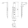SPIRIT SQUARE termostatický sprchový panel 250x1550mm, černá