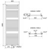 MEXEN/S - Mars radiátor + topná tyč 1800 x 600 mm, 900 W, černá W110-1800-600-2900-70