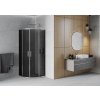 MEXEN - Rio čtvrtkruhový sprchový kout 90x90, grafit, chrom 863-090-090-01-40