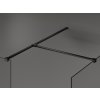 MEXEN/S - Kioto Sprchová zástěna WALK-IN 80 x 70 cm, černý vzor, černá 800-080-202-70-70-070