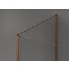 MEXEN/S - Kioto Sprchová zástěna WALK-IN 100 x 90 cm, transparent, měď kartáčovaná 800-100-212-65-00-090
