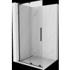 MEXEN/S - Velar L Sprchová zástěna posuvná Walk-in 120 x 200 cm, transparent 8 mm, černá 871-120-003-03-70