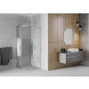 MEXEN - Rio Sprchový kout 80x80, sklo proužky, chrom 863-080-080-01-20