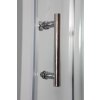 Sprchový asymetrický kout IBIZA II + vanička VENETS, 100 cm, 80 cm,  Levé (SX), Čiré bezpečnostní sklo - 5 mm, Chrom/Leštěný hliník (ALU)