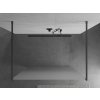 MEXEN/S - Kioto samostatně stojící sprchová zástěna 100 x 200 cm, dekor 8 mm, grafit metal 800-100-002-95-30