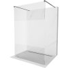 MEXEN/S - Kioto samostatně stojící sprchová zástěna 100 x 200 cm, transparent/dekor 8 mm, grafit metal 800-100-002-95-35