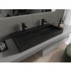 MEXEN - Ava umyvadlo na desku litý mramor 2/O 100 x 46 cm, černá 23011072