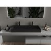 MEXEN - Ava umyvadlo na desku litý mramor 2/O 100 x 46 cm, černá 23011072