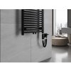 MEXEN/S - Ares radiátor + topná tyč 1200 x 400 mm, 600 W, černá W102-1200-400-2600-70