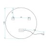 REA - Zrcadlo LED 80cm HZJ080 HOM-02801