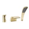REA - Třídílná vanová baterie RIVEN Brush Gold REA-B0494