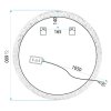 Tutumi - Zrcadlo LED 60cm YH-3562 HOM-01502