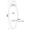 Tutumi - Zrcadlo LED 150x52cm YH-3358 HOM-01510