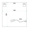Tutumi - Zrcadlo LED 60x60 YH-BL-12 HOM-01513