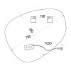 Tutumi - Zrcadlo LED 75x73 YH-3343 HOM-01514