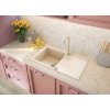 DEANTE - Evora beige - Granitový dřez s odkapávačem ZQJ_511A