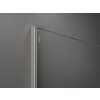 MEXEN/S - Kioto+ Sprchová zástěna s poličkou WALK-IN 70 x 200 cm, černá vzor, nikl kartáčovaný 800-070-121-97-70