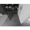 MEXEN/S - Kioto Sprchová zástěna WALK-IN 110 x 70 cm, černý vzor, nikl kartáčovaná 800-110-212-97-70-070