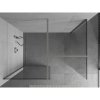 MEXEN/S - Kioto Sprchová zástěna WALK-IN 105 x 90 cm, transparent, nikl kartáčovaný 800-105-202-97-00-090