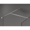 MEXEN/S - Kioto Sprchová zástěna WALK-IN 105 x 90 cm, transparent, nikl kartáčovaný 800-105-202-97-00-090