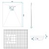 REA - Sprchová vanička Magnum White 80x100 REA-K3335