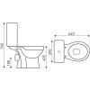 KERRA - WC kompakt C-Clear (horizontální) 5907548108845
