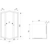KERRA - Sprchový kout Olga SQ 80x70 (bez vaničky) 5907548118929