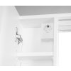 ZOJA/KERAMIA FRESH STRIP galerka s LED osvětlením, 60x60x14cm, levá, bílá