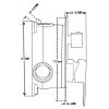MEXEN/S - Uno DR02 sprchová sestava podomítková, chrom 71435DR02-00