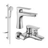 MEXEN/S - Axel DF40 SET vanová a umyvadlová baterie, chrom 73803DF40-00