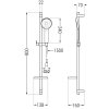 MEXEN/S - Alfa DQ40 Set umyvadlové a sprchové baterie s příslušenstvím, bílo/zlatá 745704DQ40-25