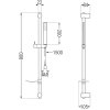 MEXEN/S - Alfa DF02 Set umyvadlové a vanové baterie s příslušenstvím, zlato 745703DF02-50