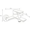 MEXEN/S - Alfa R02 Set umyvadlové a vanové baterie s příslušenstvím, zlato 745703R02-50