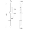 MEXEN/S - Alexa SET umyvadlová + vanová baterie s příslušenstvím DS62, chrom 71203DS62-00