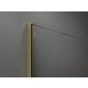 MEXEN/S - KIOTO Sprchová zástěna WALK-IN 120x200 cm 8 mm, zlatá, bílý vzor 800-120-101-50-97
