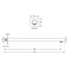 MEXEN/S - Cube DR02 podomítkový sprchový SET + slim sprcha 25 cm, zlatý 77502DR0225-50