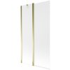 MEXEN - Flip vanová zástěna 1-křídlo 100x150, dekor, zlato 894-100-101-50-30