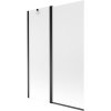 MEXEN - Flip vanová zástěna 1-křídlo 120 x 150 cm, dekor, černá 894-120-101-70-30